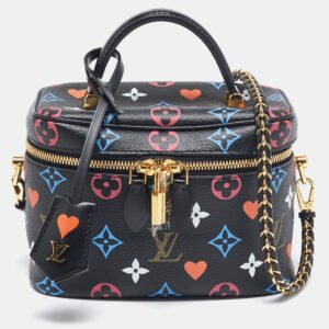 luxury-women-louis-vuitton-used-handbags-p1106475-009 Louis Vuitton Multicolor Game On Monogram Canvas Vanity PM Bag
