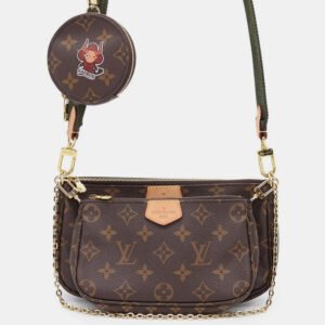 luxury-women-louis-vuitton-used-handbags-p1111235-004 Louis Vuitton Brown Monogram Multi Pochette Accessoires Bag