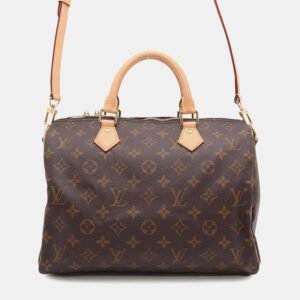 Louis Vuitton Brown Monogram Speedy Bandouliere 30 Bag