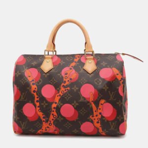 Louis Vuitton Brown/Red Monogram Monogram Ramage Speedy 30 Bag