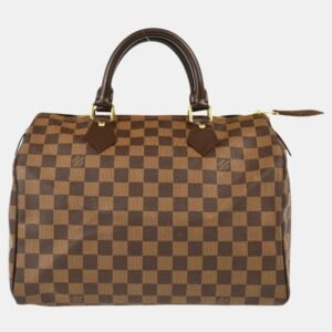 Louis Vuitton Brown Damier Ebene Canvas Speedy 30 Handbag