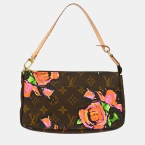 Louis Vuitton Brown Monogram Rose Pochette Accessoires  Handbag