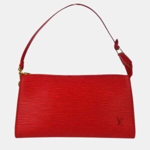 Louis Vuitton Red Epi Pochette Accessoires Shoulder Bag