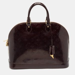 Louis Vuitton Amarante Monogram Vernis Alma GM Bag