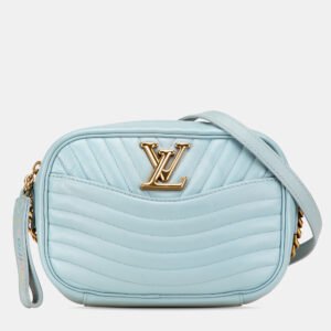 Louis Vuitton Blue Leather New Wave Camera Bag