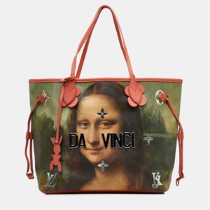 Louis Vuitton Pink Multicolor PVC Da Vinci Neverfull MM Tote Bag