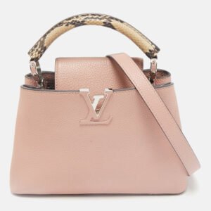 Louis Vuitton Magnolia Taurillon Leather and Python Capucines BB Bag