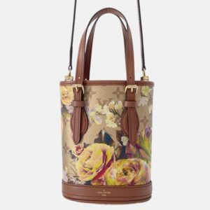 Louis Vuitton Gold Metallic Monogram LV Garden Nano Bucket Bag
