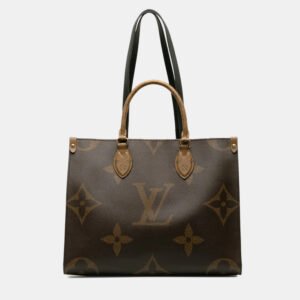 Louis Vuitton Brown Monogram Giant Reverse Canvas OnTheGo MM Handbag
