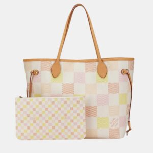 Louis Vuitton Pastel Multicolor PVC Damier Neverfull MM Tote Bag