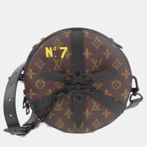 Louis Vuitton Brown Monogram Canvas N&deg;7 Wheel Box Shoulder Bag