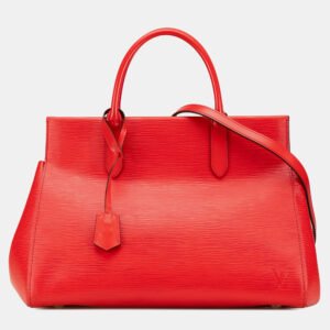luxury-women-louis-vuitton-used-handbags-p1129986-006 Louis Vuitton Red Epi Marly MM