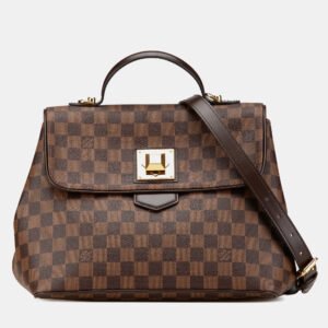 Louis Vuitton Brown Damier Ebene Canvas Bergamo MM ShoulderBag