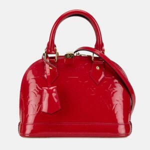 Dior Brown Medium Patent Cannage Lady Dior Bag