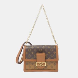 Louis Vuitton Monogram Reverse Dauphine MM Shoulder Bag