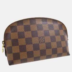Louis Vuitton Brown Damier Ebene Canvas Pochette Cosmetic Pouch