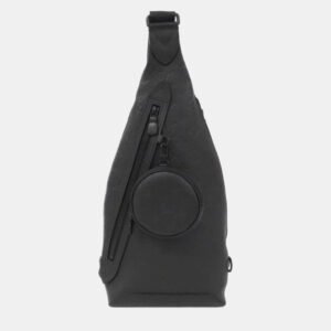 Louis Vuitton Black Monogram Shadow Leather Duo Sling Shoulder Bag