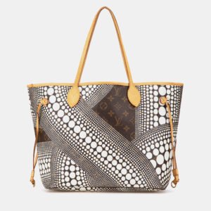 Louis Vuitton Brown Yayoi Kusama Monogram Neverfull MM Bag