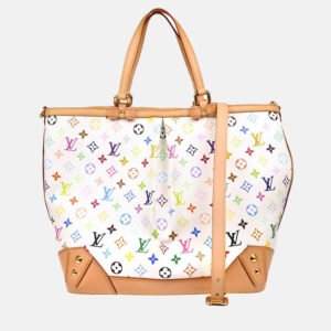 Louis Vuitton White Multicolor Monogram Canvas Sharleen GM Tote Bag