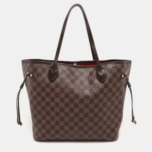 Louis Vuitton Damier Ebene Canvas and Leather Neverfull MM Bag