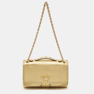 Louis Vuitton Gold Leather Very Chain Bag