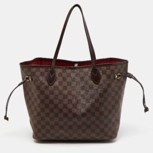 Louis Vuitton Damier Ebene Canvas Neverfull MM Bag