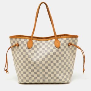 Louis Vuitton Damier Azur Canvas Neverfull MM Bag