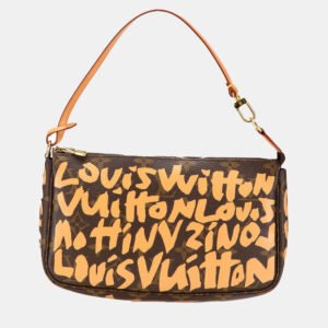 Louis Vuitton Brown Stephen Sprouse Monogram Graffiti Pochette Accessoires