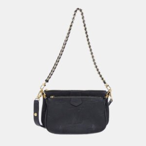 Louis Vuitton Black Monogram Empreinte Leather Multi Pochette Accessoires Shoulder Bag