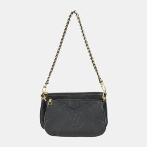 Louis Vuitton Black Monogram Empreinte Leather Multi Pochette Accessoires Shoulder Bag