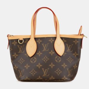 Louis Vuitton Brown PVC Leather Monogram Neverfull BB Shoulder Bag