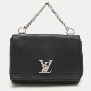 Louis Vuitton Black Leather Lockme II BB Bag