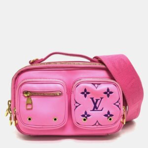 Louis Vuitton Rose Pink Leather Utility Crossbody Bag