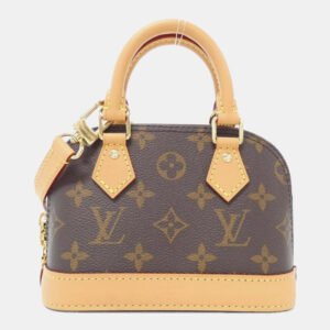 Louis Vuitton Brown Canvas Monogram Nano Alma Handbag