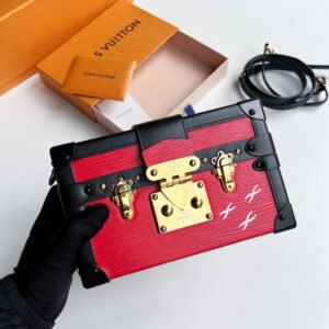 Louis Vuitton Red Epi Leather Small Trunk Bag