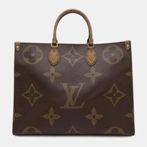 Louis Vuitton Onthego Red Monogram Monogram Reverse Canvas Monogram Giant Size Gm