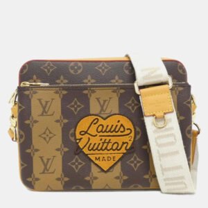 luxury-women-louis-vuitton-used-handbags-p1145134-006-3 Louis Vuitton Brown Monogram Canvas Loop Shoulder Bag