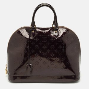 Louis Vuitton Amarante Monogram Vernis Alma GM Bag