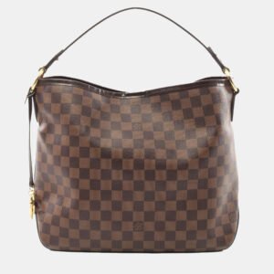 Louis Vuitton Delight Full Pm Shoulder Bag Damier Leather Ebene
