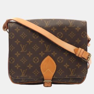 Louis Vuitton Brown Monogram Canvas Cartouchiere GM Shoulder Bag