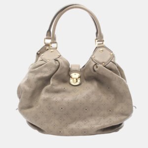 luxury-women-louis-vuitton-used-handbags-p1146883-006 Louis Vuitton Taupe Mahina Leather Shoulder Bag