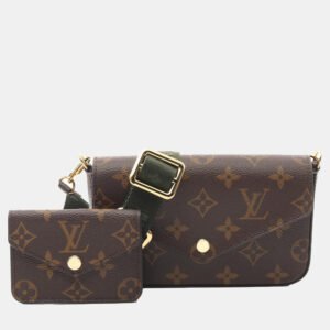 Louis Vuitton Brown Monogram Canvas Multi Pochette Felicie Shoulder Bag