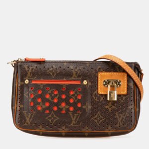 Louis Vuitton Brown Monogram Perforated Pochette Accessoires