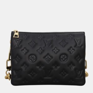 Louis Vuitton Black Leather Coussin BB Shoulder Bag