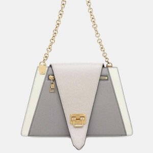 luxury-women-louis-vuitton-used-handbags-p1148329-009 Louis Vuitton Gray Taiga Leather Trapeze Shoulder Bag