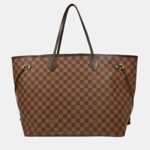 Louis Vuitton Brown Damier Ebene Neverfull GM Tote Handbag