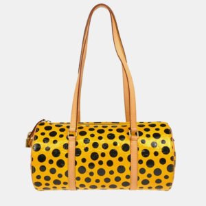 Louis Vuitton Yellow Vernis Dot Infinity Papillon Handbag