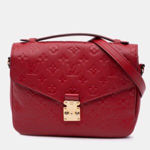 Louis Vuitton Red Monogram Empreinte Pochette Metis