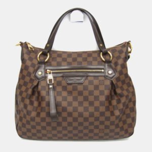 Louis Vuitton Damier Ebene Canvas Evora MM Shoulder Bag