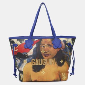 Louis Vuitton Blue Multicolor Monogram Masters Gauguin Neverfull MM Tote Bag